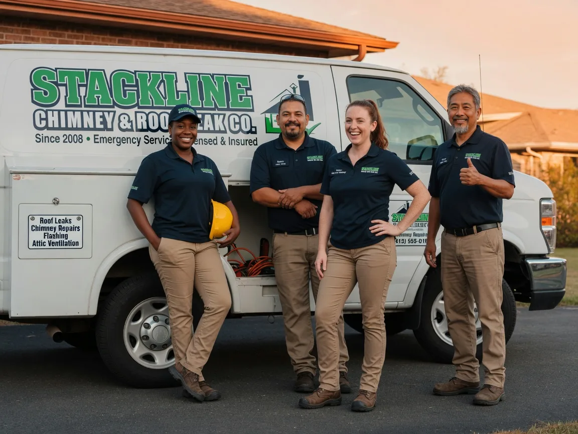 Chimney flashing repair company in Round Top, TX